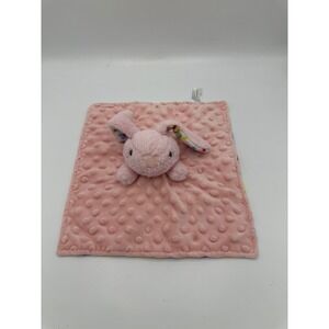 Walmart Pink Bunny Lovey Security Blanket Minky Dot Floral Plush Soother